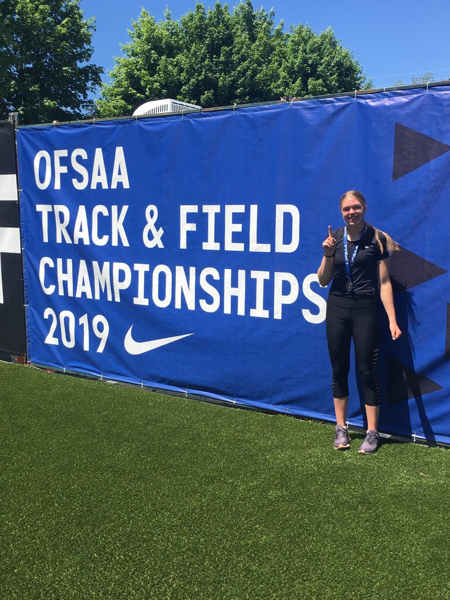 Ofsaa GOLD for Vienna Courteau in Jr. Girls Long Jump!  #spkathletics  #GoKnights