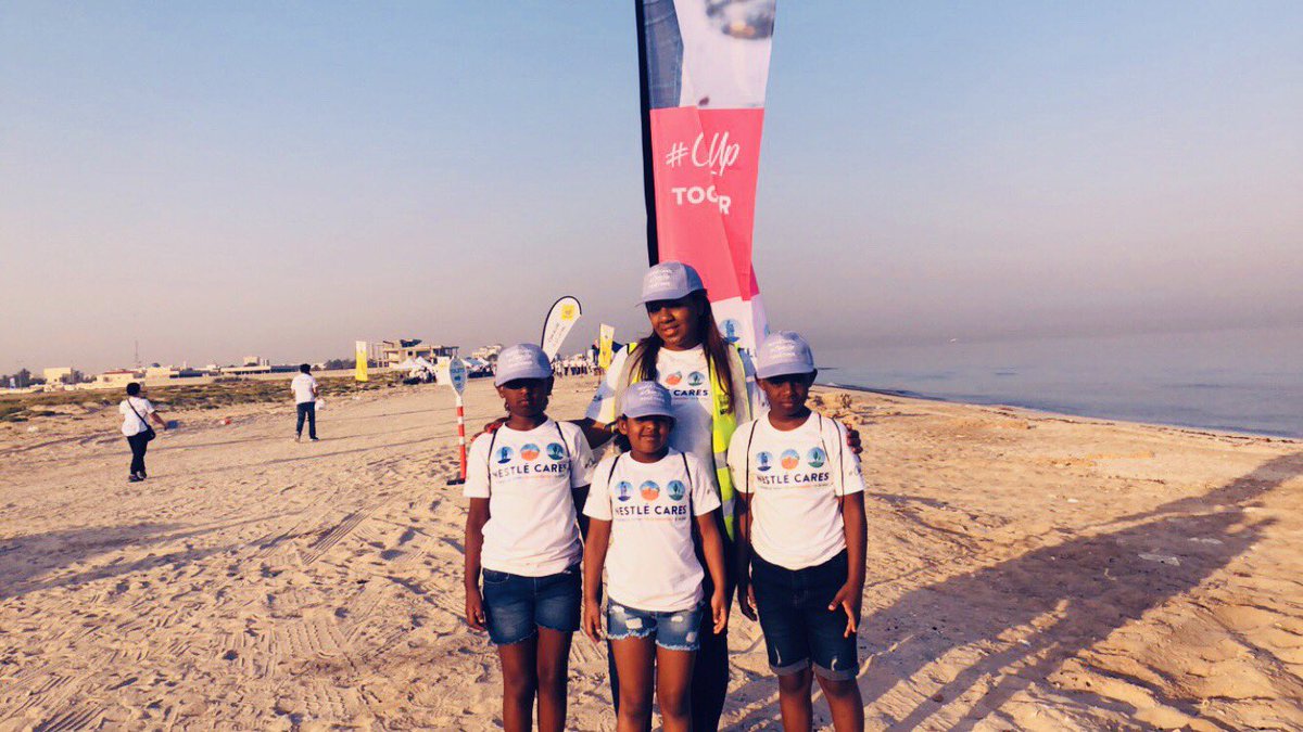 Today is #WorldOceansDay and my 3 kids & I are volunteering to a beach #cleanup event 1hr drive from our home in #Dubai. We are here to show our love for the #ocean & the #marineanimals #smallactsoflove @NestlewatersHQ #Cleanuptogether #Proudemployee #WeareNestlé #WorldOceansDay