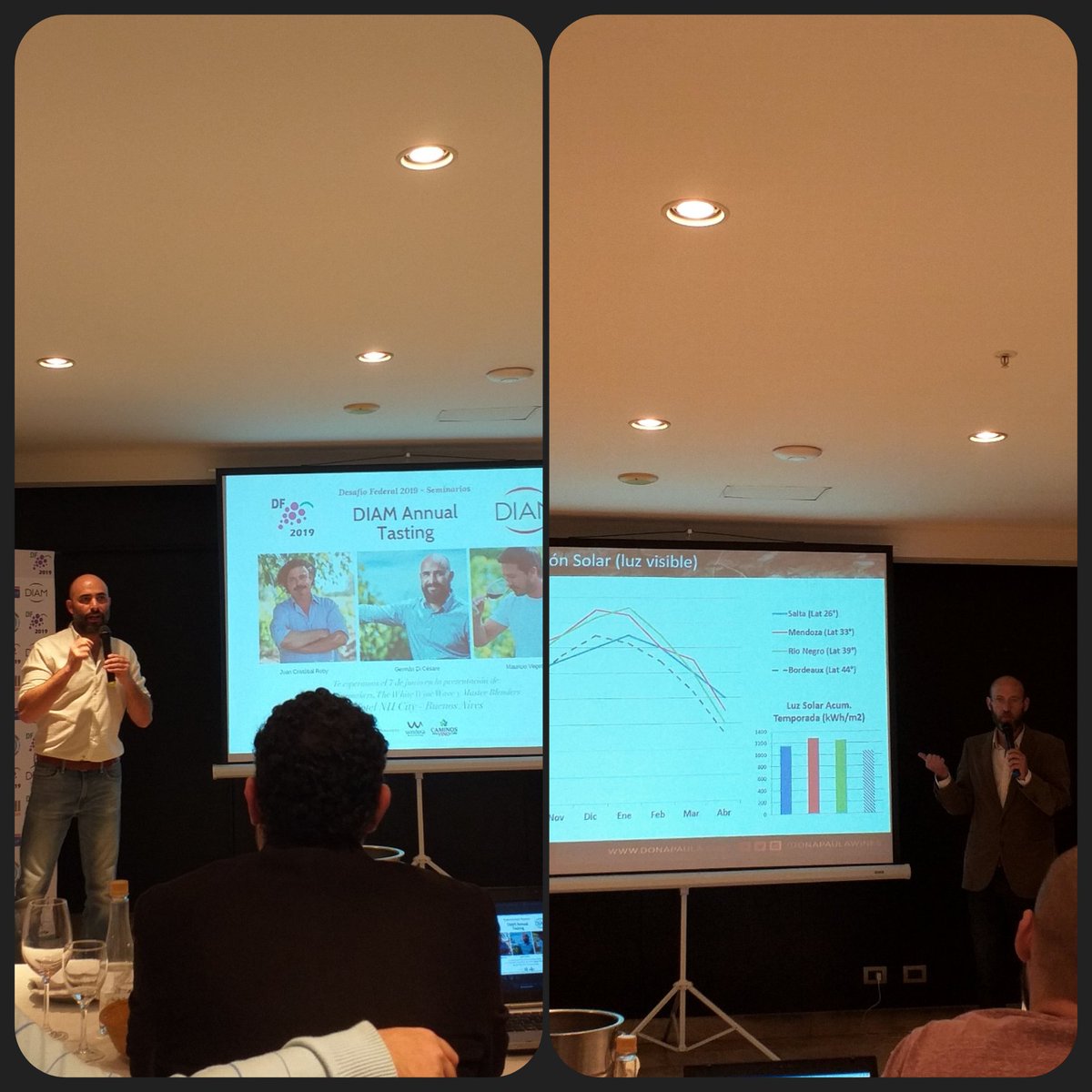 Que hermoso aprender de vinos.
Maravillosos los seminarios que nos dejó el <a href="/DesafioFederal/">El Desafío Federal</a> 
<a href="/gatokaiser/">gato kaiser</a> <a href="/geriswine/">Geri</a> <a href="/mgvegetti/">Mauricio Vegetti</a> y <a href="/CristobalRoby/">Roby Cristobal</a> Juan Cristóbal Roby de <a href="/BodegaLagarde/">Bodega Lagarde</a> nos llenaron de valiosa información. 
Gracias <a href="/fsaurio/">Francisco Rivero Segura</a>