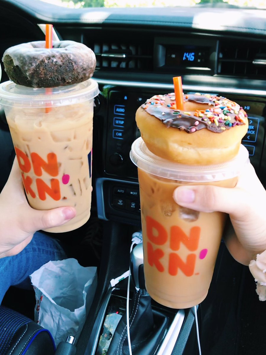megibose99's tweet photo. the only way to celebrate #NationalDonutDay is with @dunkindonuts &amp; if you don’t, you’re doing it wrong ¯\_(ツ)_/¯ https://t.co/z4px30xODz