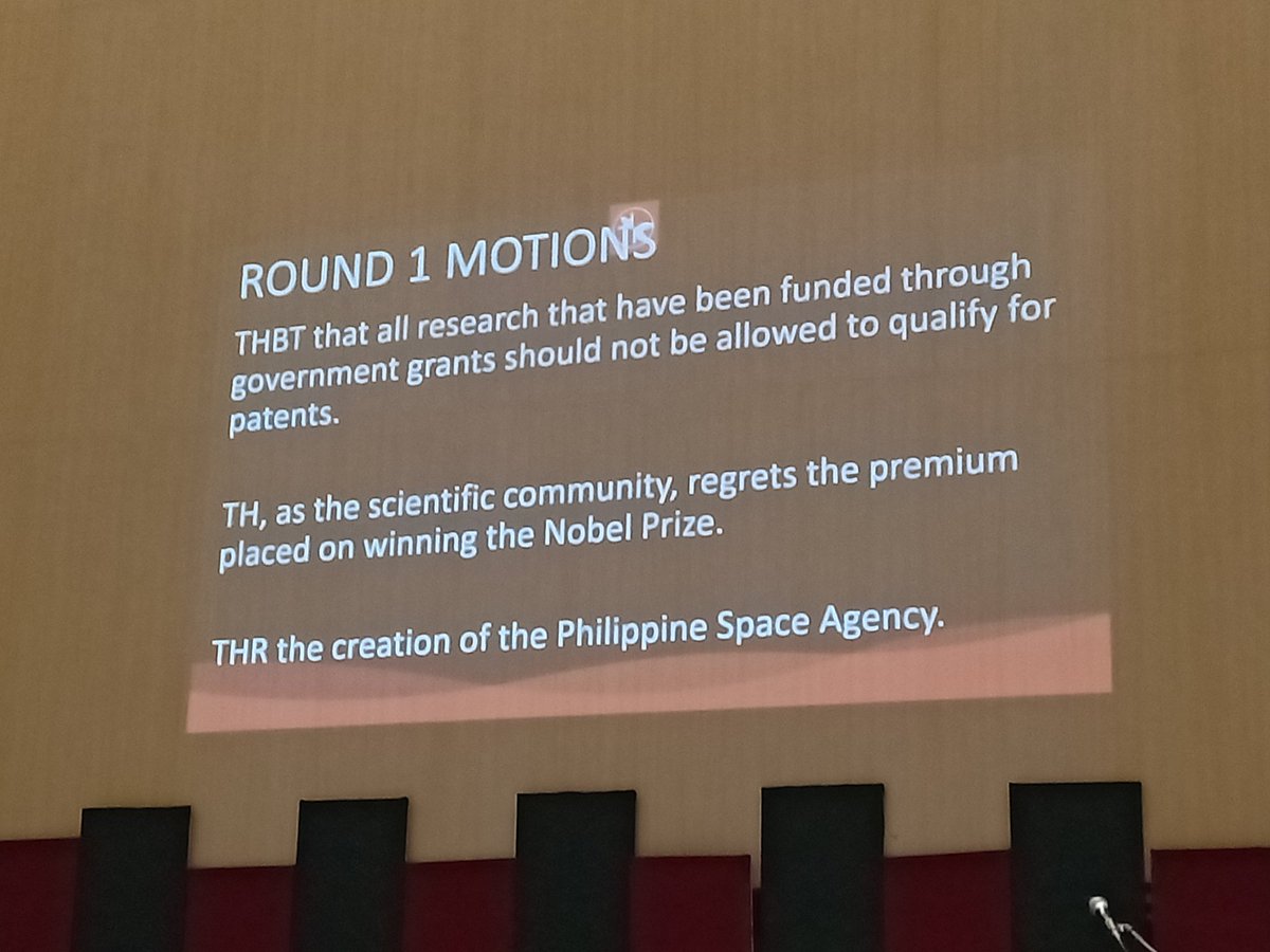 pidconline's tweet image. Here are the motions for Round 1 of #PIDC2019 with the theme Science &amp;amp; Technology. Round starts at 11:32 AM at UPIS, UP Diliman.

#SetTheMotion