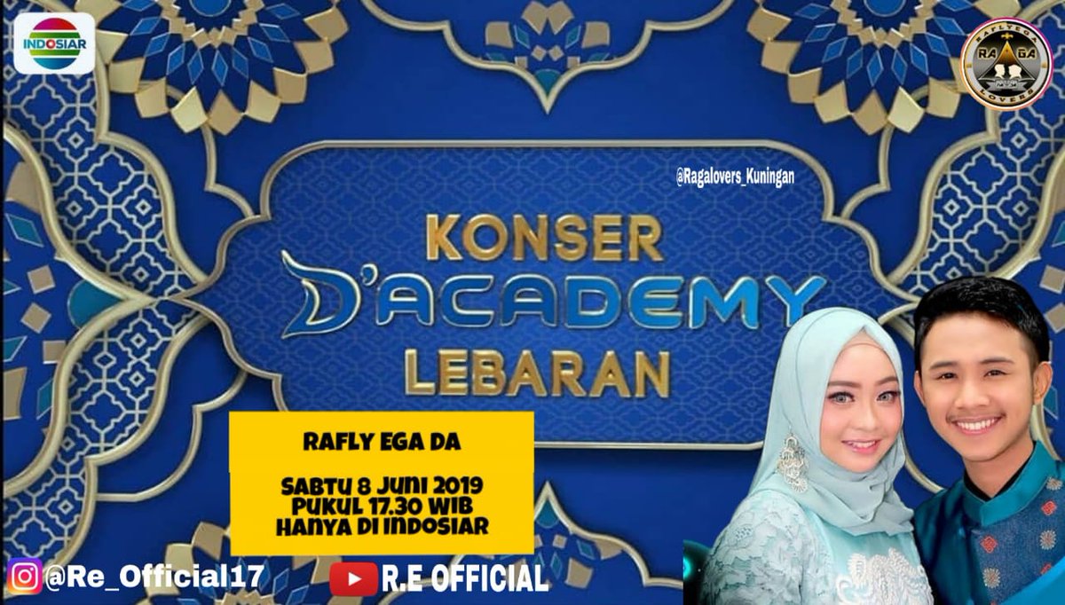 Hey pemirsaaa ada yang rindu dengan anak yang cantik san ganteng ini ngak hehehhe yang lagi kangen rafly ega besok jangan lupa nonton mereka berdua dan anak da lainnya di konser D`academy lebaran pukul 17.30wib hanya di indoaiar jangan lupa nonton yahh 😘😘😘 #Raga #ragalovers