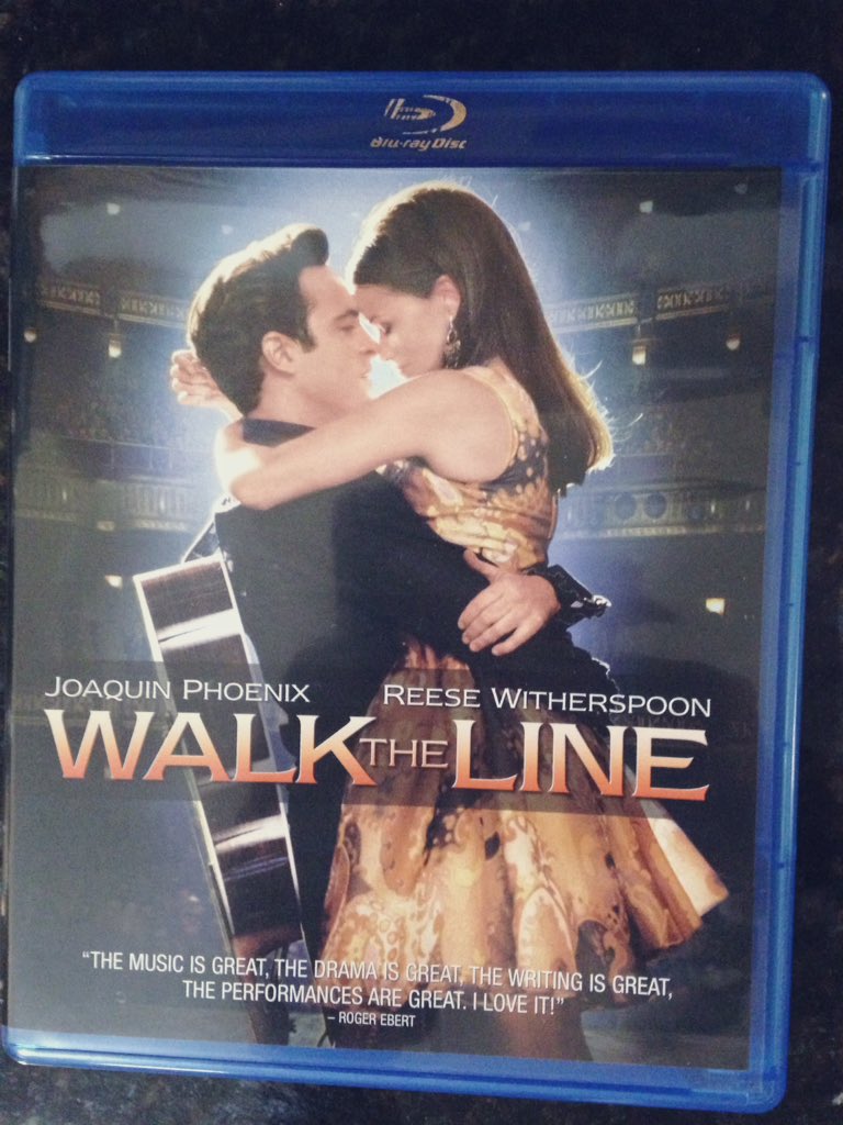 I finally watched Walk the Line (2005) by director James Mangold. Joaquin  Phoenix is captivating as Johnny Cash, while Reese Witherspoon is marvelous  as June Carter Cash. Another classic movie from Mangold., image size:768x1024