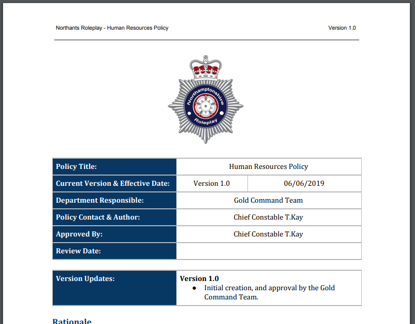NorthantsRP's tweet photo. HR Document now finalised thanks to Chief Super A.Roberts! 

Applications are open and tonight, we'll be having our first patrol. 

https://t.co/DITT8aZKZQ https://t.co/33yHHG8r1N