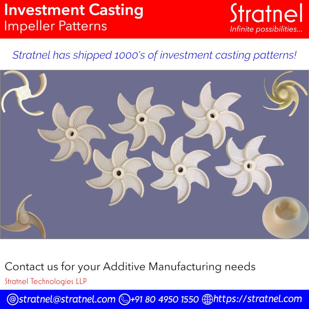 stratnel3dp's tweet photo. 3d printed investment casting patterns #3dprinting #investmentcasting #additivemanufacturing #stratnel #stacker3d #colorfabb
Contact us for your investment casting pattern needs. Stratnel Technologies: stratnel@stratnel.com https://t.co/riHrPNb65l