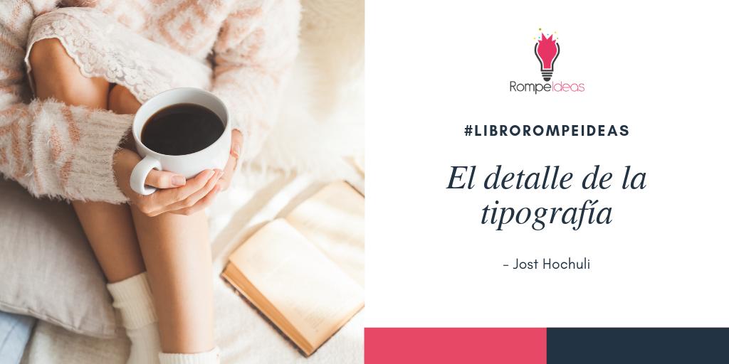 📚 El detalle de la tipografía 📚: Es un libro ideal para directores de arte y cualquier persona a la que le llame la atención la tipografía. Se analizan todas las variables que hacen que un texto sea agradable y llame la atención para ser leído. #LibroRompeideas #Marketing