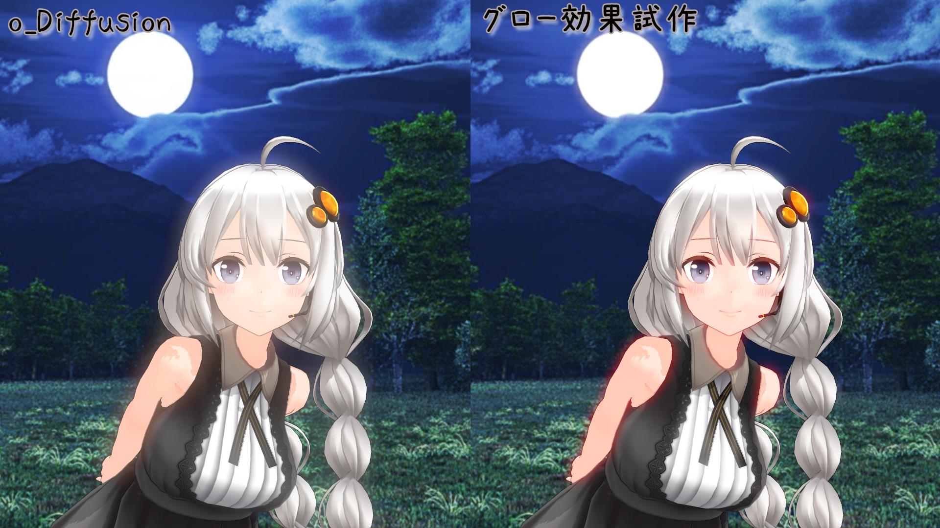 セルゆかり در توییتر ディフュージョンフィルタはあるけど グローフィルタがなかったので 色合い確認用にm4layerで仮組みしてみるテスト 違いとしてはエッジが残りやすいのと 肌の部分が白ではなく赤になるくらいか