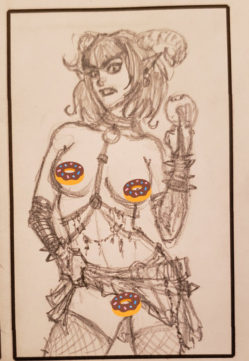 A little late but #happynationaldonutday from Goth Jester. WIP NSFW 
#criticalrole #nsfw #art #nude #criticalrolefanart #dungeonsanddragons