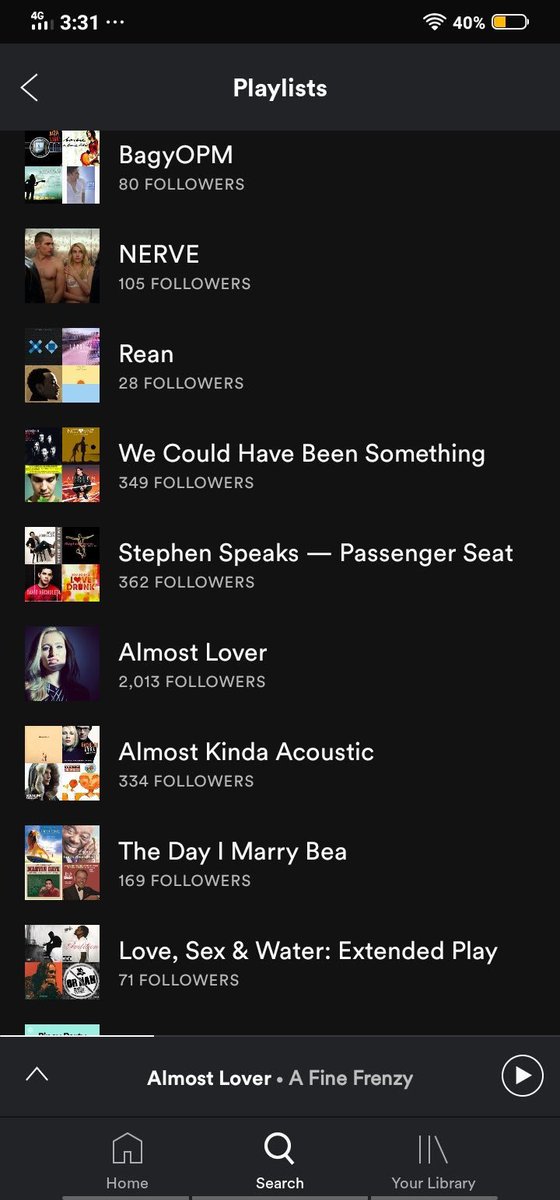 JhobeaFiles's tweet photo. “Hi. Not to be delulu or what haha pero i just stalked J's spotify playlist. I saw there a playlist named "the day I Marry Bea'' it was a playlist made by Marci, pero finollow ni Jhoana and there is also a playlist na "Almost Lover." Halllllaaaaaa pvta?” https://t.co/TaNJ2o02bJ
