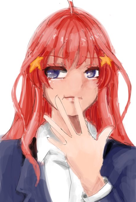 茎わかめ🎽（ソイヤ）さんがTwitterに投稿した中野五月(五等分の花嫁)のイラスト。