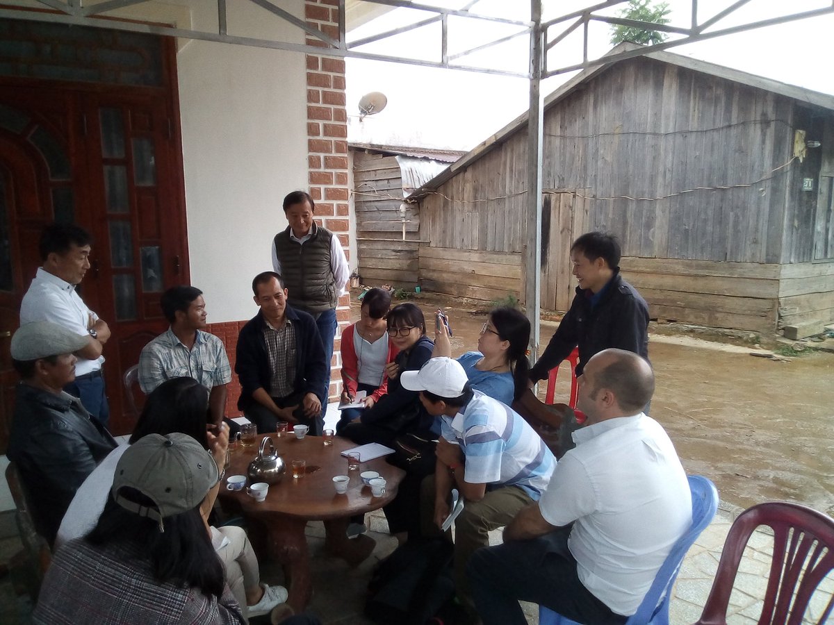 will_mcf's tweet photo. Spent the week in Dalat and the Lang Biang @UNESCO_MAB landscape for our @iki_bmu  #coffee project. Had a great afternoon learning from @jica_direct_en project and local farmers on diverse topics: revolving funds, composting and intercrops https://t.co/VmtQOlF4rb