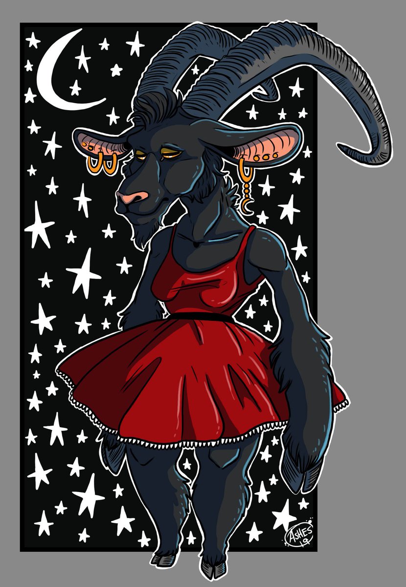 AshesTerrible's tweet photo. Late nights are for making new goat ocs. 🤷
#ashesocs #fursona #sona #goat https://t.co/jfEByAMNiE