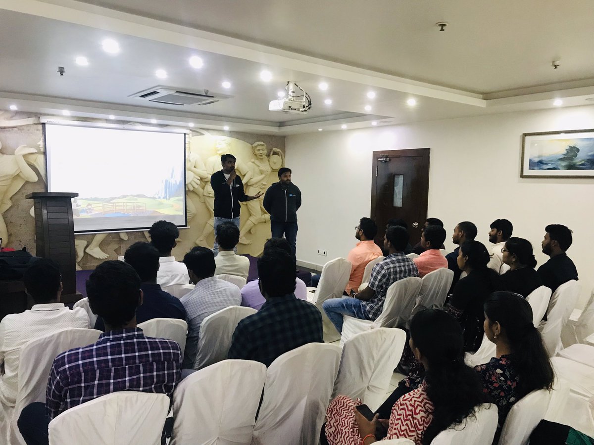 <a href="/RoshanKotla/">Roshan Kotla</a> shares his journey in the <a href="/salesforce/">Salesforce</a> ecosystem at the first  meet-up at our brand new Developer Group <a href="/vskpsfdg/">Visakhapatnam, IN Developers Group</a> <a href="/sfdcRam/">Ramseshu P</a> <a href="/satyagoluguri/">Satya Reddy</a> <a href="/SalesforceDevs/">Salesforce Developers</a> <a href="/SFDC_India_WIT/">SALESFORCE INDIA WIT</a> indeed an inspirational one!