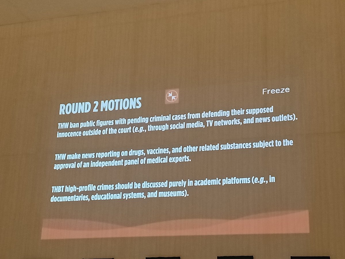 pidconline's tweet image. #PIDC2019 Round 2 motions are up! The theme is on Television &amp;amp; Media. Round starts at 3:02 PM at UPIS, UP Diliman.

#SetTheMotion