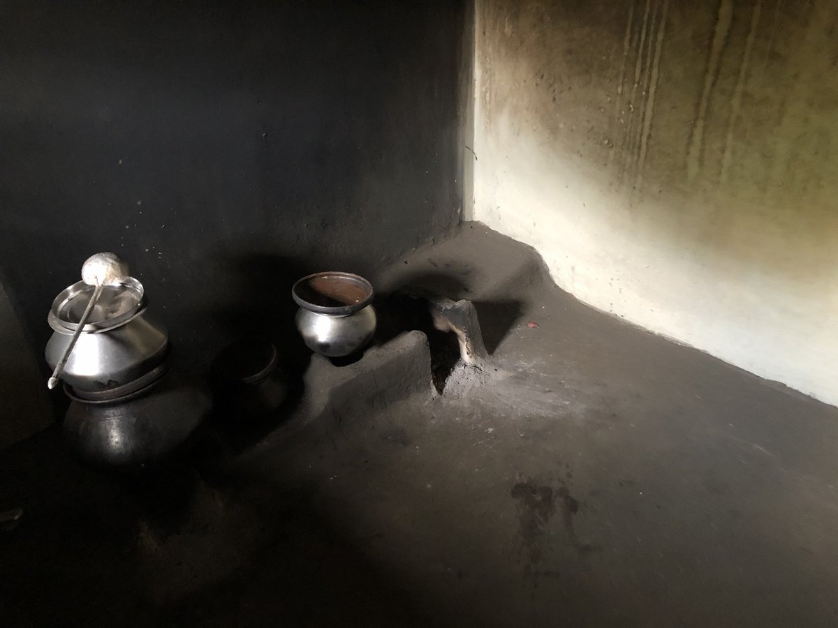 A village in Bastar where the Adivasi use sal leaves to make basic vessels to eat & cook in, other than that there are clay pots and some beautiful alloy & steel that is seen. Kitchens hold the bare minimum, food is often foraged & fresh and not much is stored over long periods.