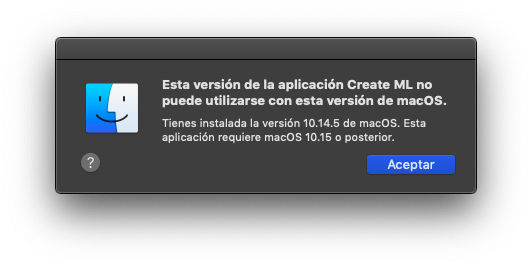 FitoMAD's tweet image. New Create ML standalone app needs macOS Catalina to run. #CreateML