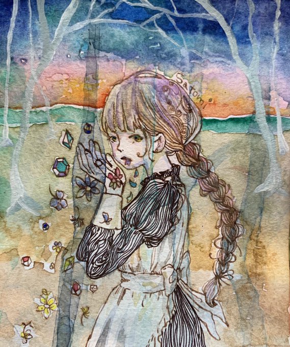 紅茶で絵を描くのtwitterイラスト検索結果