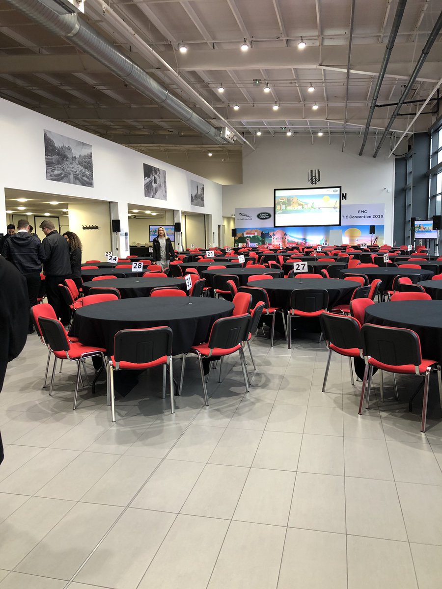 The EMC Local TIC Convention is due to kickoff in half an hour. Good luck to everyone involved. #breakaleg. <a href="/GTG_Training/">GTG Training</a> <a href="/JLR_News/">JLR</a>