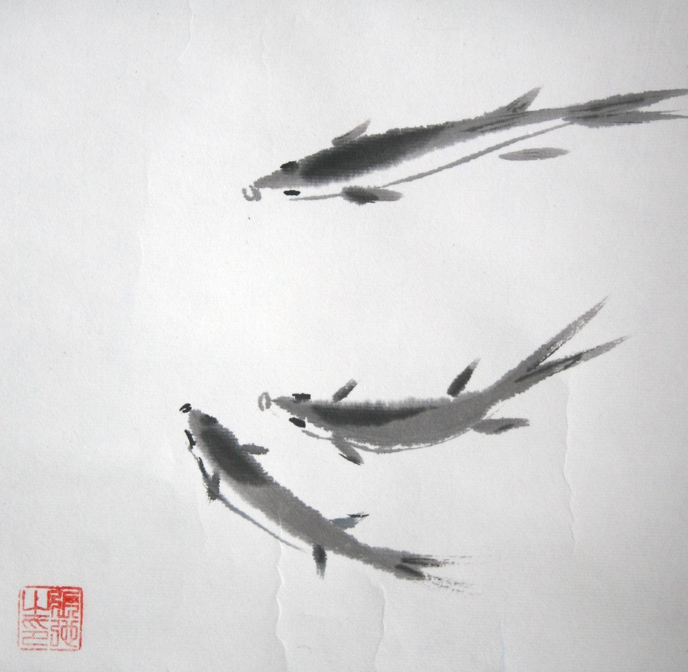 Chi Zhang on Twitter "Try for a day Chinese brush painting