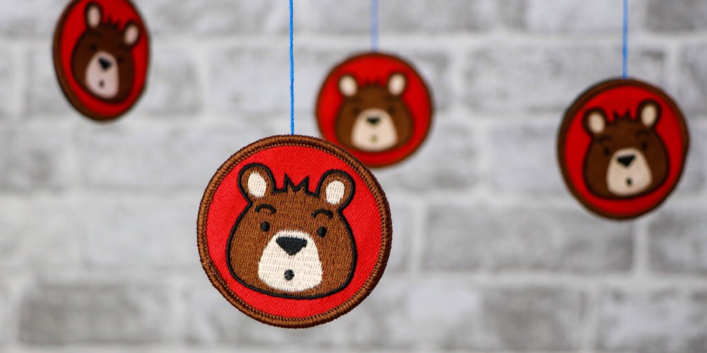Rounding out the bunch we have Cole the Bear 🐻 

One of five Velcro backed embroidered badges, launching soon on Kickstarter. #Kickstarter #badgebunch #embroidery #badge #patch #kidsapparel #design #illustration