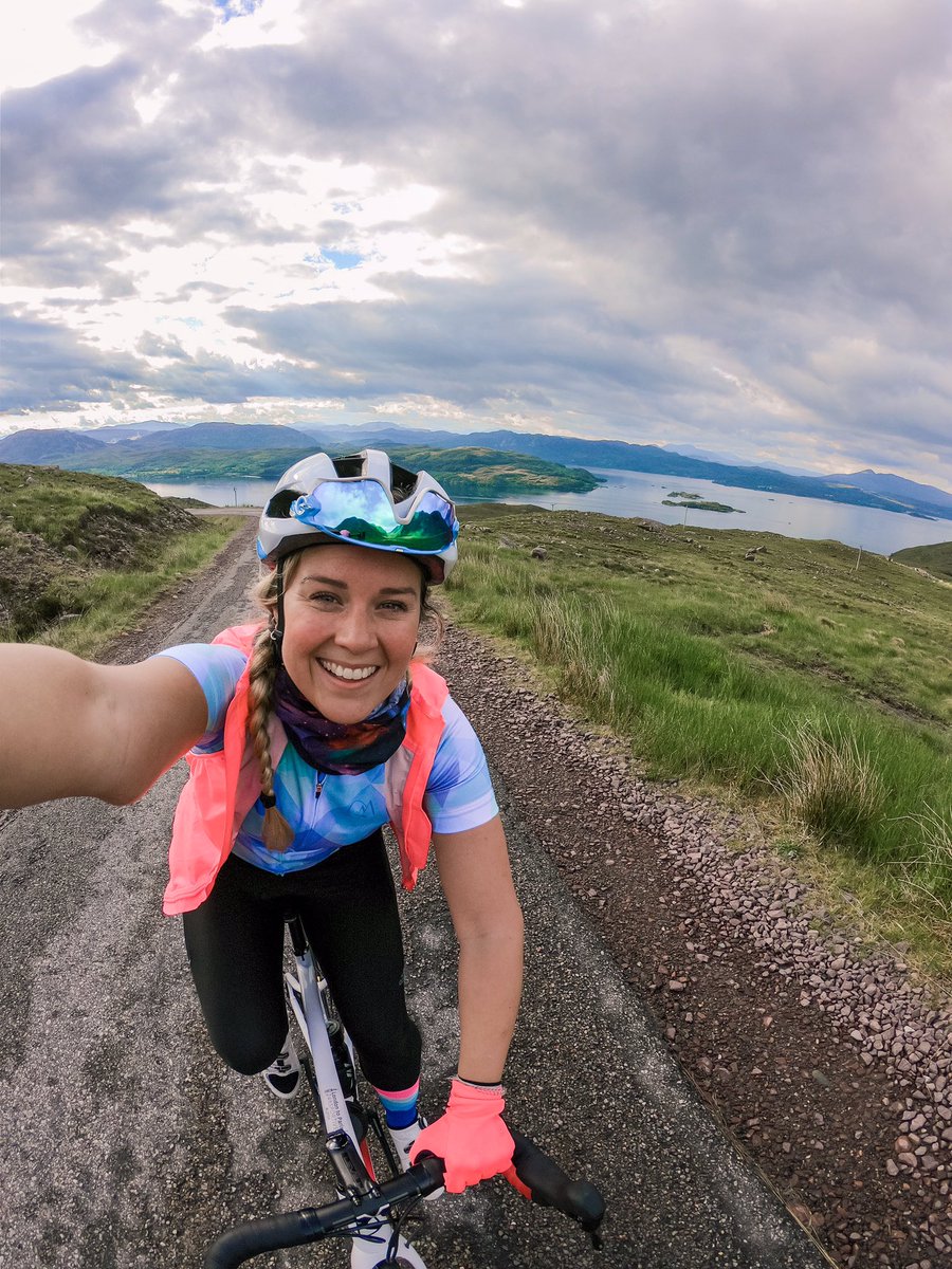 challengesophie's tweet photo. 150 miles into a 500 mile ride around the North Coast of Scotland and absolutely loving it! I think I’d forgotten how much I love to ride my bike and this scenery is just insane. Scotland you have blown me away once again! This is a true bucket list ride! 🏴󠁧󠁢󠁳󠁣󠁴󠁿🚴‍♀️🚐 #NC500 https://t.co/tt3vP3ngEo