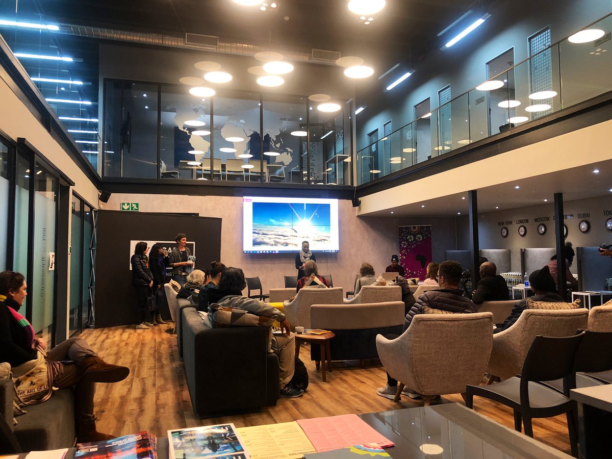 Moni_R's tweet photo. .@EncountersDoc festivals strategy industry panel with #BarbaraOff @dokfest and @FrenchEmbassyZA @Cath_Bizern director of @Cinemadureel & director of #WhisperingTruthToPower Facilitator is @KhanyoMjamba of @BigWorldCinema Great insights @Wesgro @nfvfsa @FilmCapeTown @InvestSA_ https://t.co/w9CBAsE2W6