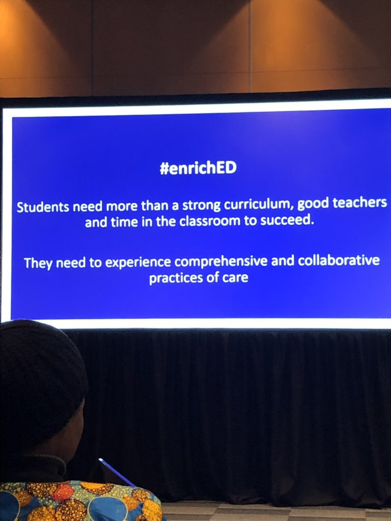 Children need more positive human impact! A powerful and driven speech by Lorenzo David’s from <a href="/communitychest/">Community Chest RVA</a>! Great content @enrichED2019 
#EnrichED