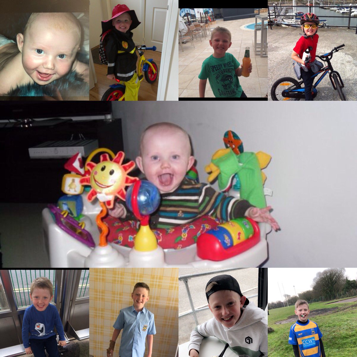 .... happy birthday to my world 🌍 10 today xx 💙💚