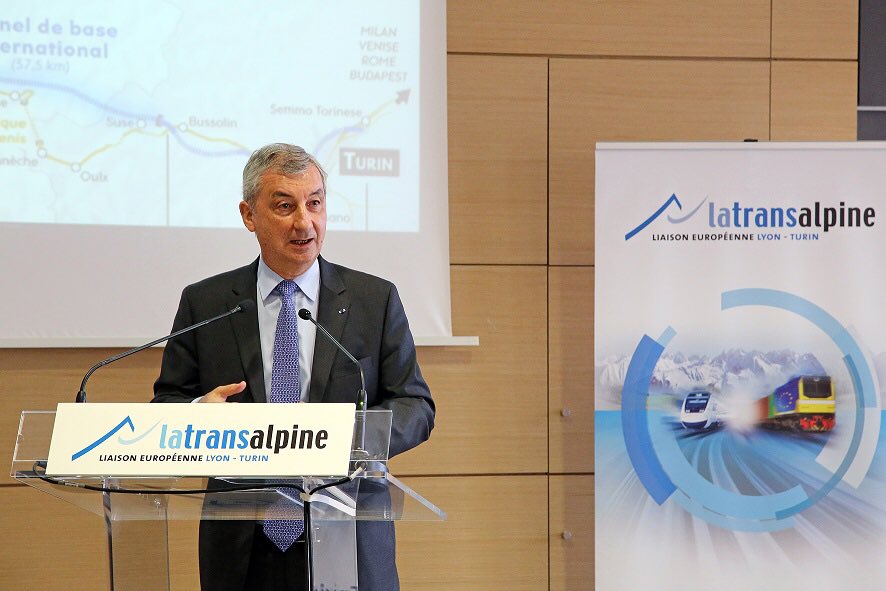 🇫🇷 « Il faut être clair : le #LyonTurin est le moyen le plus protecteur de l’environnement pour assurer le transport des marchandises et des personnes » Jacques GOUNON, Président du Comité pour la Transalpine. 🇫🇷🇮🇹🇪🇺