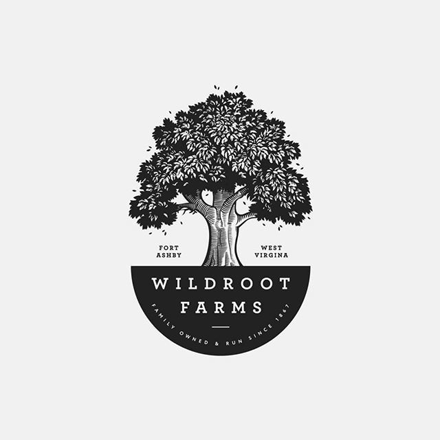 andcage's tweet image. Clover &amp;amp; Crow cloverandcrow - Wildroot Farms. This is probably my favourite design created thus far. I&apos;m so in love with the detail, shape and fonts used here. Would love to see this out in the wild! (Pun intended!)⠀
#farmlogo #treelogo #farms #fami… …