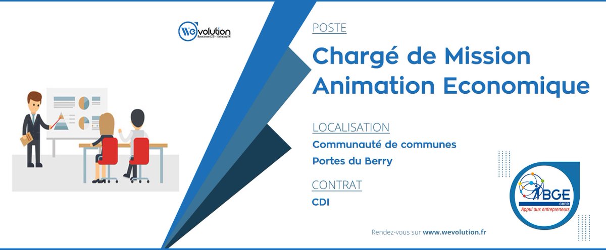 WEvolution20's tweet photo. 👉OFFRE D'EMPLOI : Poste de Chargé de mission animation économique (H/F)
Envie de donner un nouvel élan à votre carrière ? 🚀
C'est le moment de postuler ! 👉 https://t.co/vNiErVfGHb
flavien.alexandre@wevolution.fr - 06.30.15.14.07
#emploi #recrutement #annonce #job #berry #indre https://t.co/AUdBXsgUds