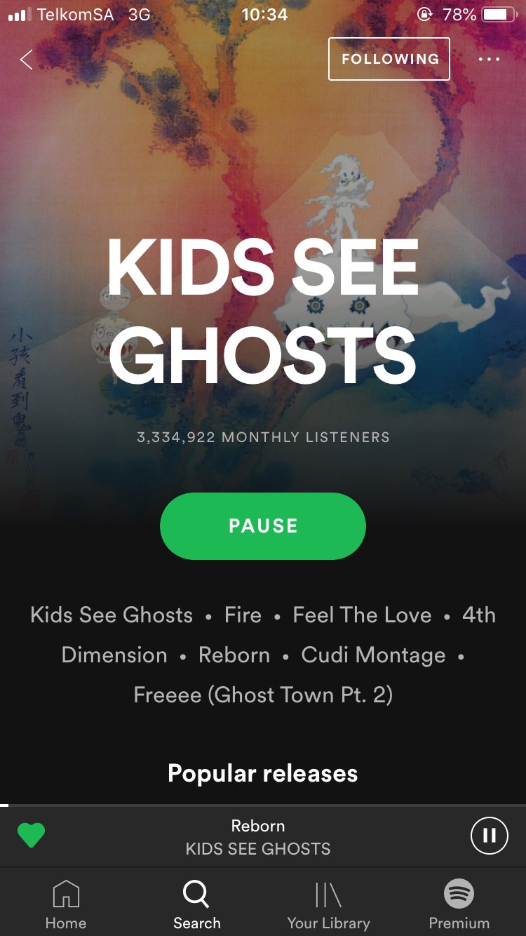 1 year ago today, Kanye & Kid Cudi released their album Kids see ghosts  Happy birthday Kanye West  
