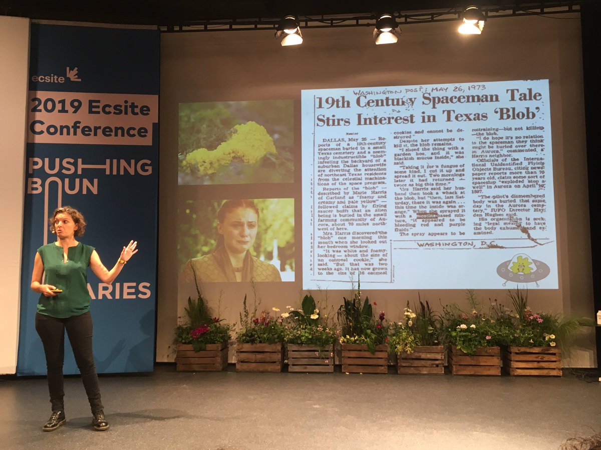 HollyAHasted's tweet photo. @Docteur_Drey delivers a hilarious intro at #Ecsite2019 what do scrambled eggs, guns and gardening have in common?! 😂 https://t.co/g34XlSellg
