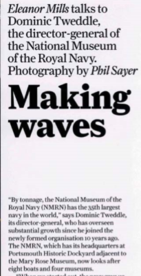 NatMuseumRN's tweet image. For the 10th anniversary year of the @NatMuseumRN Eleanor Mills from #MuseumsJournal has spoken to Dominic Tweddle, Director General of the @NatMuseumuk, and created a great article called 'Making Waves'.

Pick up a copy today to read the whole article!