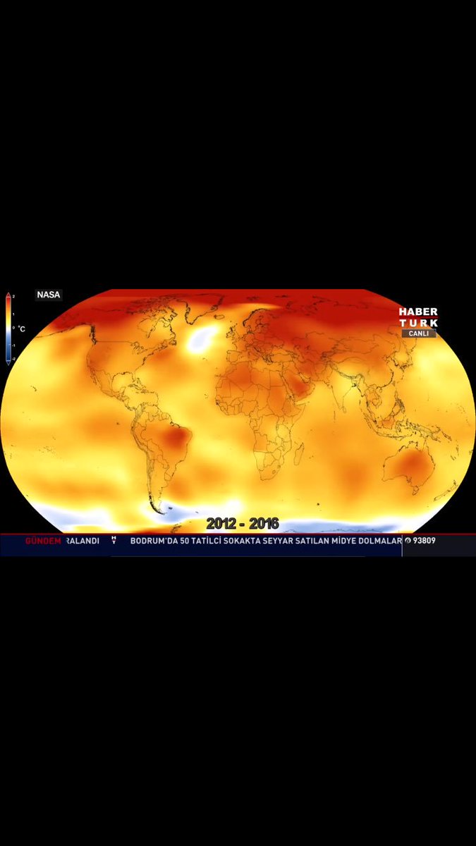 Flygeleri's tweet photo. İklim değişikliğinde geldiğimiz nokta çok çarpıcı ve düşündürücü! Global warming map over years, very dramatic! @YAVUZOLKEN @AXA_Turkiye https://t.co/oSXKKueS8y