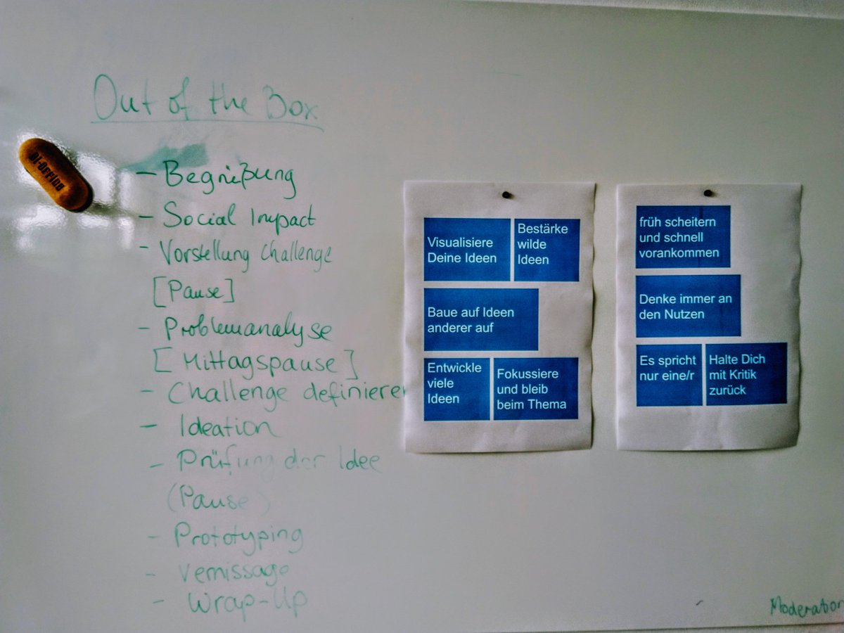 TobiasBuchwald's tweet image. Beim #DesignThinking #Workshop #OutOfTheBox im @socialimpactlab Frankfurt konnten wir mit Mitarbeitern von @JPMorgan , @DeutscheBank und @FactSet an unserem #SocialStartup @DIGETECH arbeiten.

Vielen Dank für den großartigen Input!

#VR #SocEnt #SocInn #GemeinsamWirken