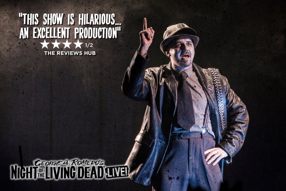 I’m extremely proud of our <a href="/LivingDeadLDN/">Night of the Living Dead Live</a> We’ve had thousands of people through the door &amp; an excellent team working both on and off the stage &amp; I know this is not the end for this production! Thanks to everyone who joined us in the splatter zone or not! Have a great final day!