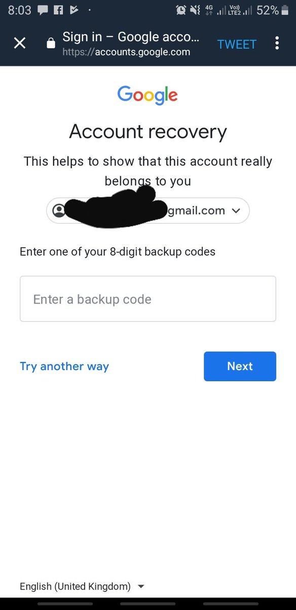 SaadAabidKhan's tweet image. I dont have backup codes.. try anthorway is not working ... your help page is no more helpful.. where should I go @google @GoogleIndia @gmail , I need your help #ASAP my important data uploaded on Gdrive , how i can accesss 😭 #help #helpgoogle #IAMNOTFEELINGLUCKY #Google