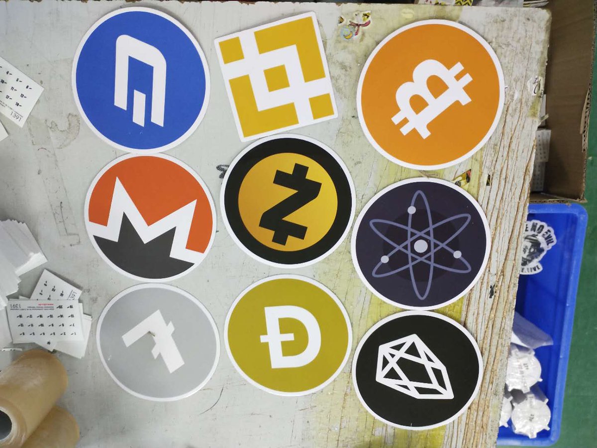 Cryptoswag6's tweet photo. Your favourite crypto stickers, pop sockets and memrobillia coins. 
https://t.co/VjroiLkf48

Follow &amp; retweet and i will DM you a one time 10% discount code for your first purchase
#Holo #XRP #BCH #LTC #XMR, #btc, #xlm #Zcash #BNB #dogecoin #Cardano #Stellar #TRX #TRON #ETH #ETH https://t.co/LyeEWlUhTw