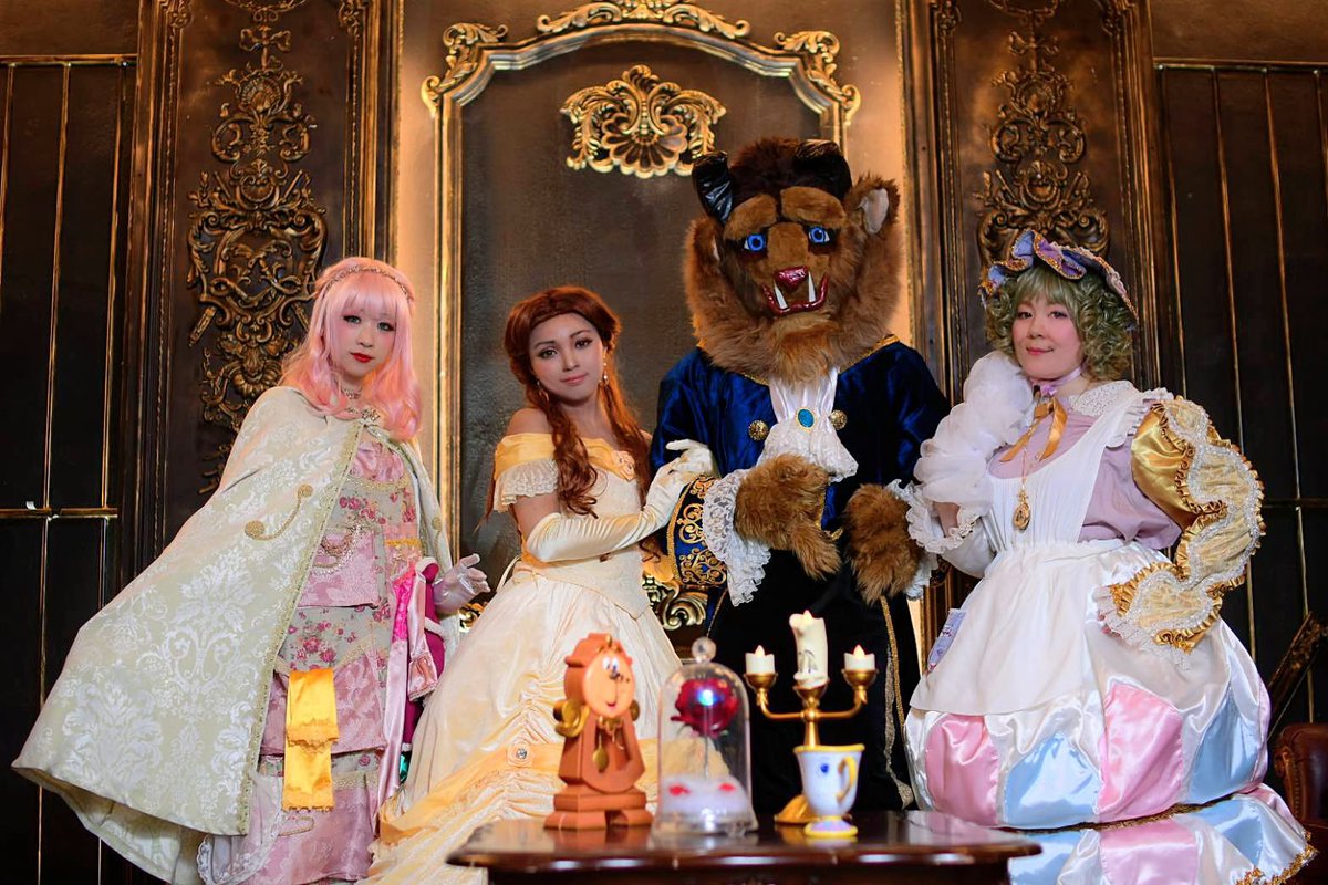 今日は美女と野獣をスタジオで撮影してきましたー🥰昨日テレビ見ながら