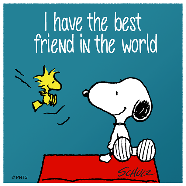 Snoopy's tweet photo. I wouldn’t trade you for anyone #NationalBestFriendsDay https://t.co/infRxuwZ0f