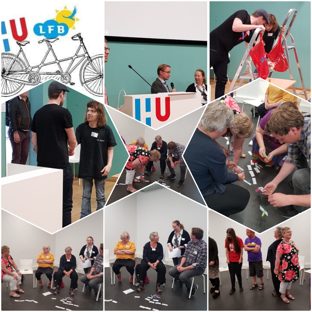 2e dag van de conferentie Inclusive campus live: leven, werken en samen leren samen met mensen met een verstandelijke beperking 👉
#onderwijs #inclusie  
<a href="/HU_Utrecht/">Hogeschool Utrecht (inactief)</a> <a href="/LFBNederland/">LFB</a> 
Workshops gegeven door Ervaringsdeskundigen Rinke <a href="/Amerpoort/">Amerpoort-Sherpa</a> en Ellis👍👍