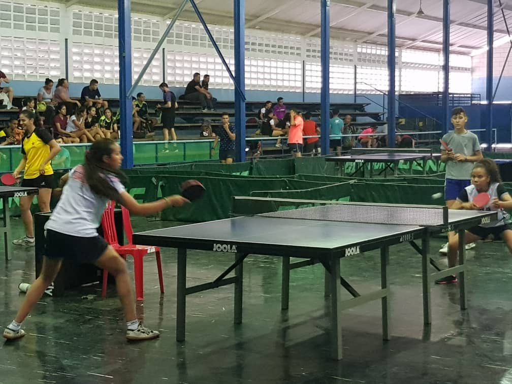 Mary_RomeroP's tweet photo. #8Jun Final individual femenino y masculino, campeonato nacional de tenis de mesa, categoría adulto. Complejo Julián Landaeta Robles, sede IRDA el Limón! Todos a apoyar el deporte y a nuestra selección azulgrana ! 🥇🏓💪🏼 https://t.co/FSYffY4bT3