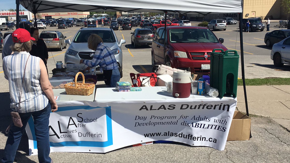 Grant_os's tweet photo. Come on out to the #alas garage sale in the #orangeville curling club lot! https://t.co/JVCRXdUFa2