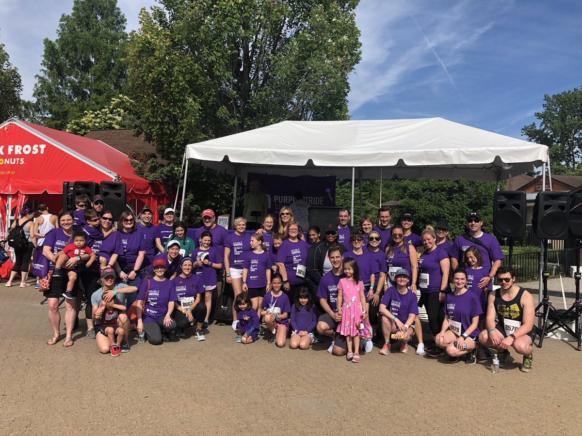 cwcheath's tweet photo. Way to go team @UHhospitals! Looking good! So happy to support #PurpleStrides 5K/1Mile walk for #PancreaticCancer Awareness and Research . https://t.co/2ZtxVY2zqf