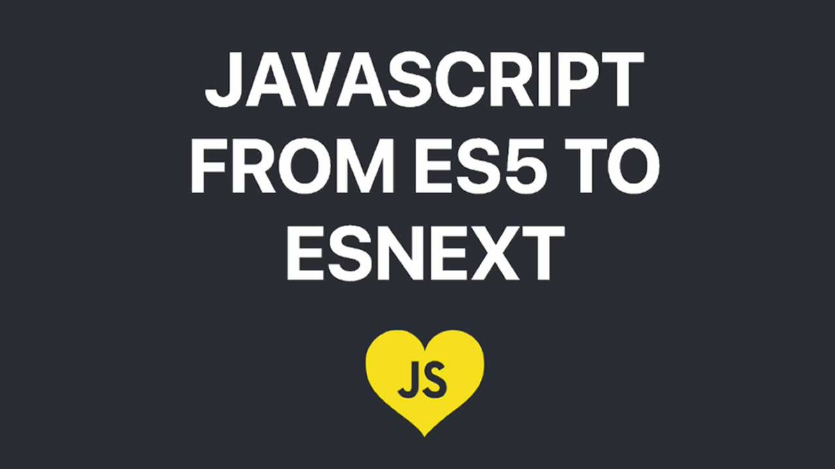 i_am_adeveloper's tweet image. ES5 to ESNext — here’s every feature added to JavaScript since 2015
☞ morioh.com/p/807e6d460f82

#JavaScript #ES5 #ESNext