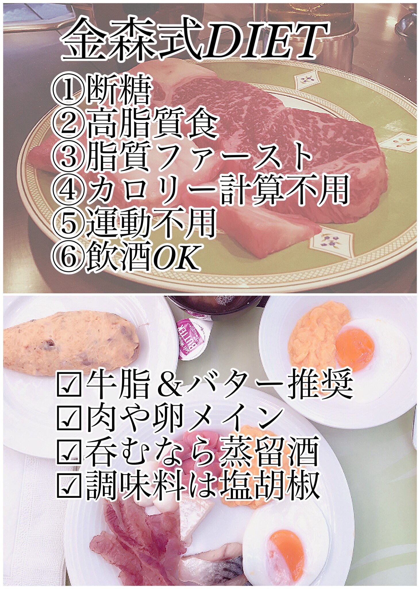 金森式 ダイエット まとめて 高脂質ダイエット