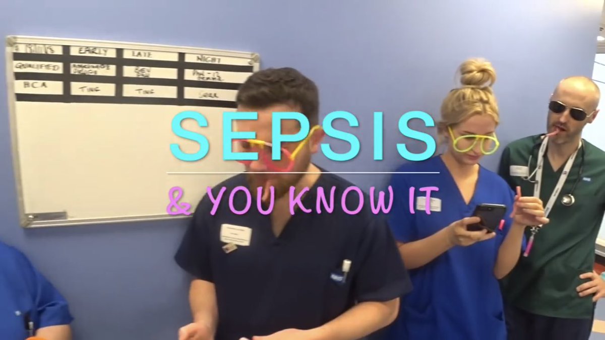 A must see... well done Huddersfield team for this parody of LMFAO'S ‘Sexy and I Know It’ about SEPSIS! I’m going to have visit to take autographs from the cast! 
youtu.be/sfYoovL7cHM

@tomray99 <a href="/StuartNuttall1/">Stuart Nuttall</a> <a href="/KerryJeavons/">Kerry Jeavons</a> <a href="/alextatt31/">Alex Tattersall 💙</a> <a href="/RuthKirby1/">Ruth Kirby</a>