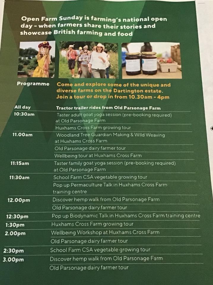 Tomorrow is Open Farm Sunday, a free event so come along and find out what happens at Old Parsonage Farm <a href="/oldparsonfarm/">Old Parsonage Farm</a>  the home of Dartington Dairy and much more!
