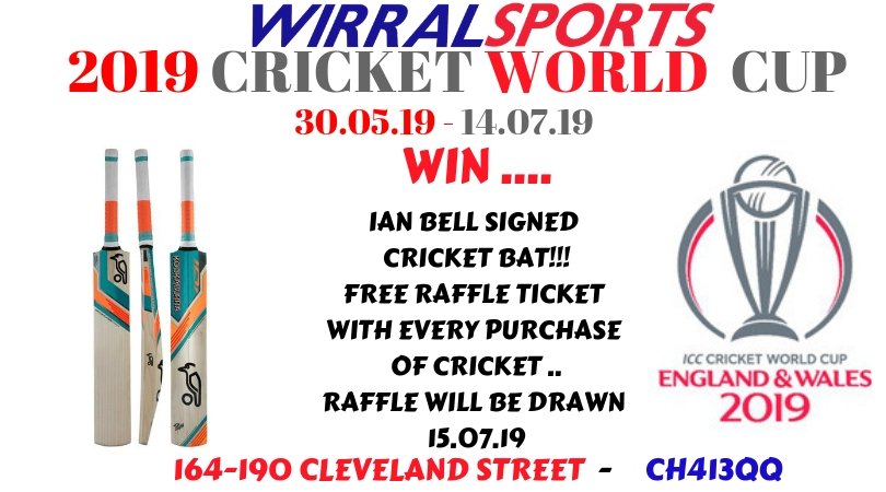 England are currently playing Bangladesh and are going good! 
Come on England! 
Also reminder to enter our raffle for a chance at getting yourself a signed Ian Bell Cricket Bat.